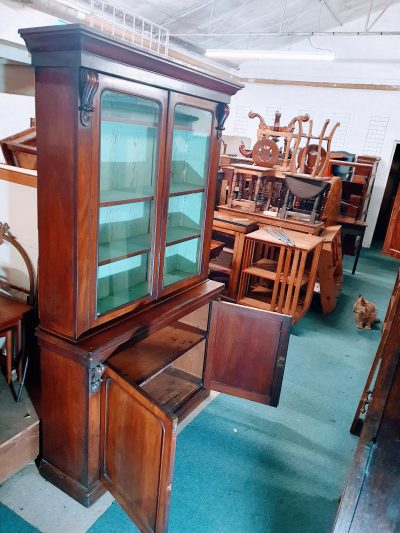 Antique Victorian Bookcase - Image 6