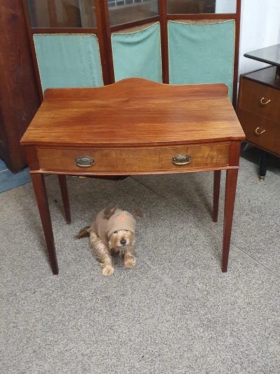 Antique Bow Front Side Table - Image 4