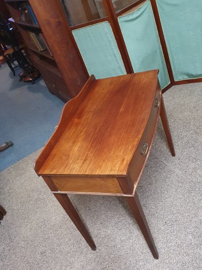 Antique Bow Front Side Table - Image 5