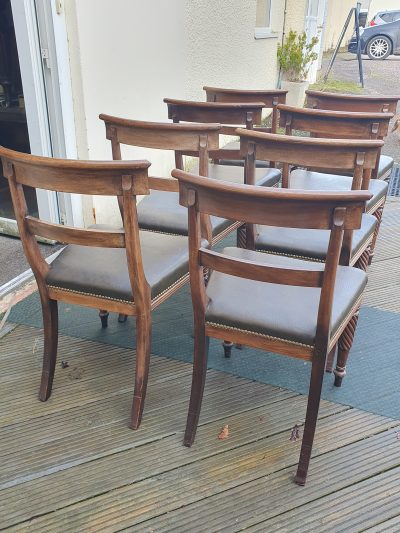 Antique Victorian Set of 8 Irish Dining Chairs - Image 6