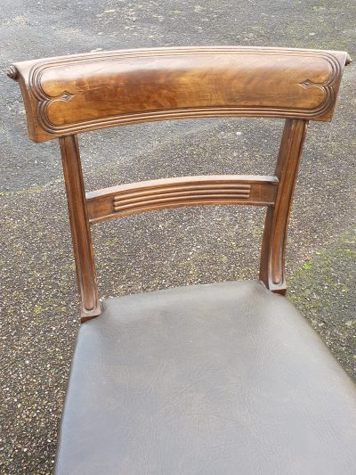 Antique Victorian Set of 8 Irish Dining Chairs - Image 4