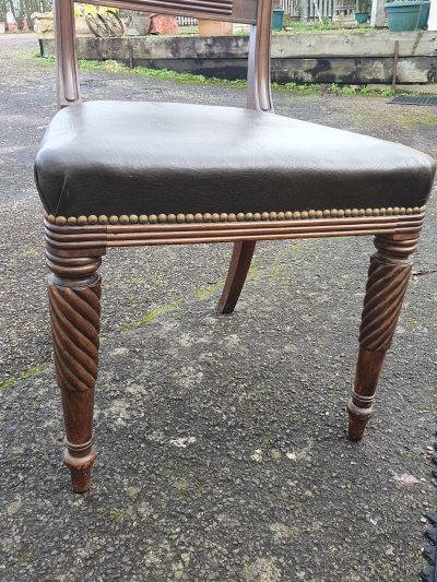 Antique Victorian Set of 8 Irish Dining Chairs - Image 5