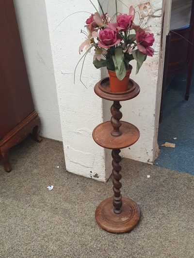 Small Barley Twist Plant Stand - Image 4