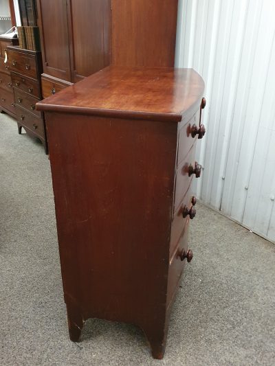 Antique Victorian Bow Front Chest - Image 2