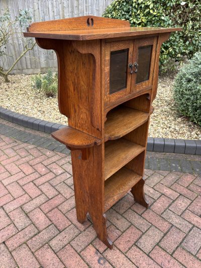 Arts & Crafts Oak Bookcase - Image 4