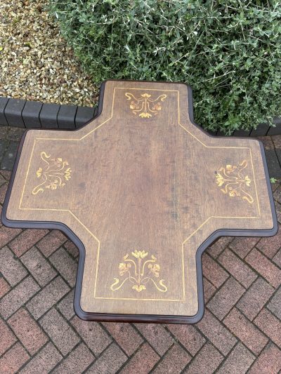 Art Nouveau Mahogany Occasional Table - Image 3