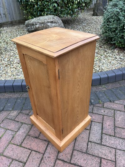 Gothic Revival Oak Bedside Cupboard - Image 7