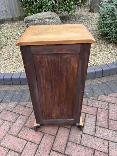 Gothic Revival Oak Bedside Cupboard - Image 6