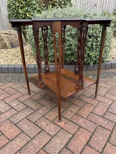 Art Nouveau Mahogany Occasional Table - Image 6