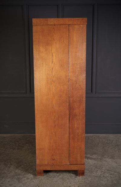 Art Deco Oak Compactum Wardrobe - Image 11