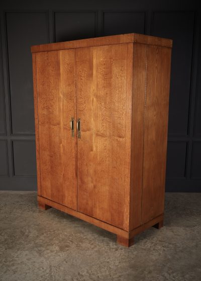 Art Deco Oak Compactum Wardrobe - Image 8