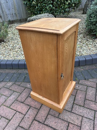 Gothic Revival Oak Bedside Cupboard - Image 5