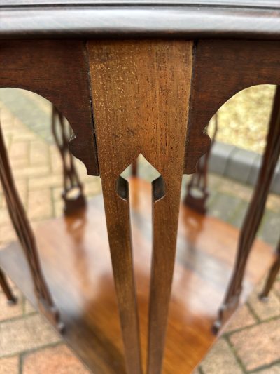 Art Nouveau Mahogany Occasional Table - Image 10