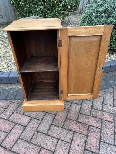 Gothic Revival Oak Bedside Cupboard - Image 4