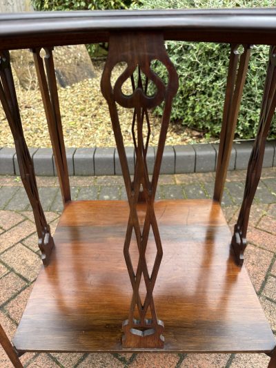 Art Nouveau Mahogany Occasional Table - Image 7