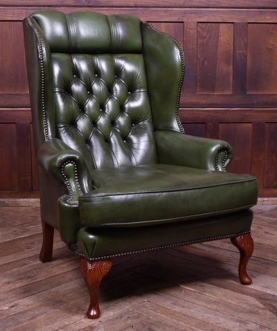 Green Chesterfield Arm-Chair - Image 3