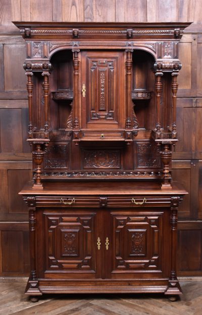 Pair Of Continental Walnut Cabinets SAI3665 - Image 2