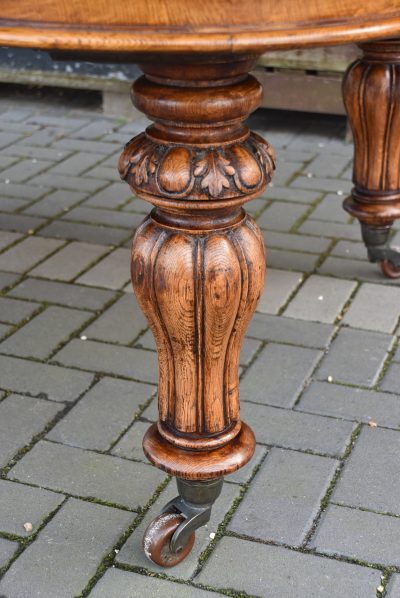 Victorian Wind-out Oak Table SAI3698 - Image 5