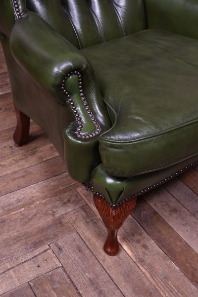 Green Chesterfield Arm-Chair - Image 8