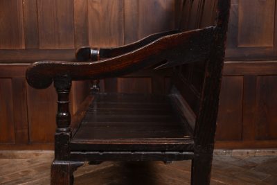 18th Century Oak Hall Bench SAI3644 - Image 10