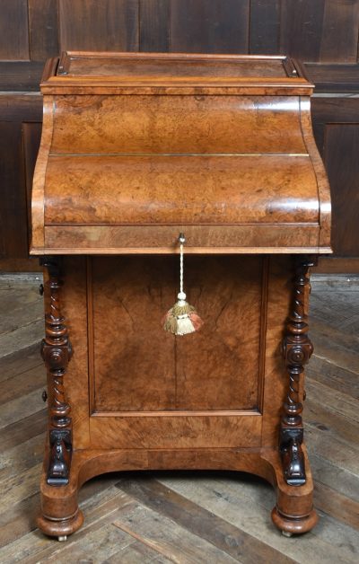 Victorian Walnut Pop Up Piano Top Davenport SAI3696 - Image 10