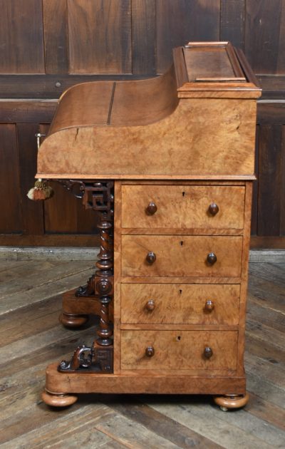 Victorian Walnut Pop Up Piano Top Davenport SAI3696 - Image 13