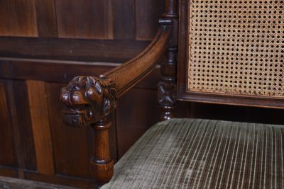 Victorian Oak Bergere Armchair SAI3646 - Image 6