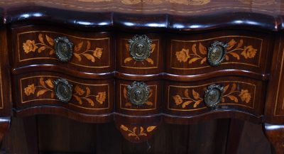 Mahogany Dutch Marquetry Lowboy SAI3720 - Image 4