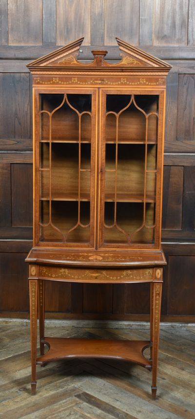 Sheraton Revival Edwardian Mahogany Display Cabinet SAI3706 - Image 12