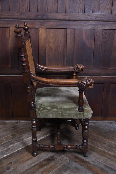 Victorian Oak Bergere Armchair SAI3646 - Image 12