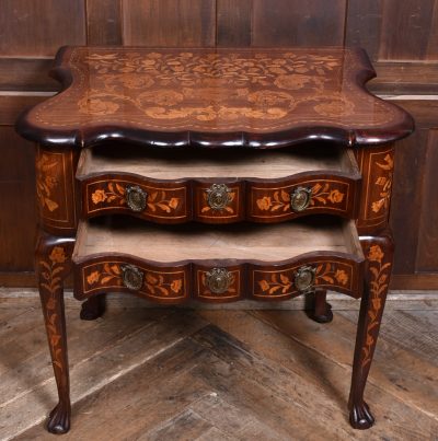 Mahogany Dutch Marquetry Lowboy SAI3720 - Image 9