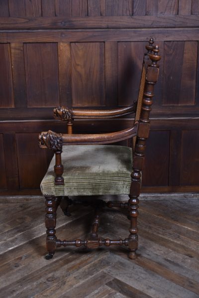 Victorian Oak Bergere Armchair SAI3646 - Image 15