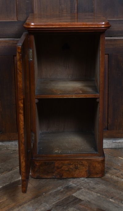 Victorian Burr Walnut Pot Cupboard/ Bedside Cabinet SAI3630 - Image 7