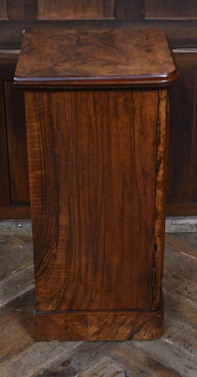 Victorian Burr Walnut Pot Cupboard/ Bedside Cabinet SAI3630 - Image 8