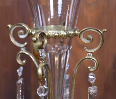 Pair Of Victorian Crystal Vases SAI3707 - Image 8