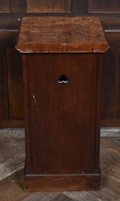 Victorian Burr Walnut Pot Cupboard/ Bedside Cabinet SAI3630 - Image 9