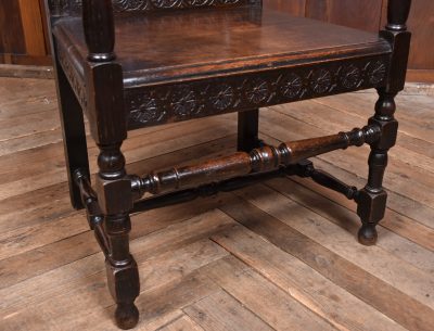 19th Century Oak Hall Chair SAI3757 - Image 3