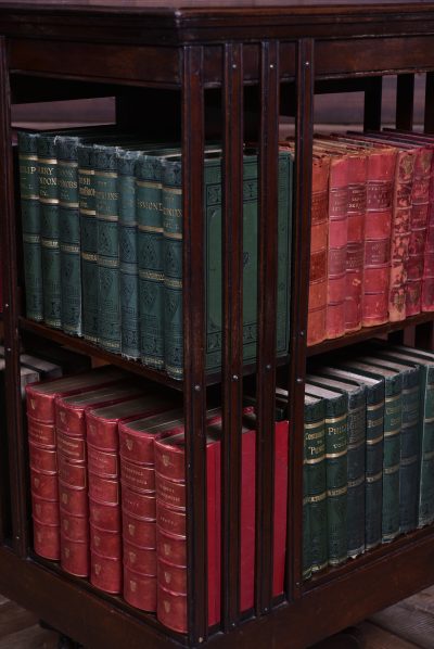 Edwardian Mahogany Revolving Bookcase SAI3634 - Image 3