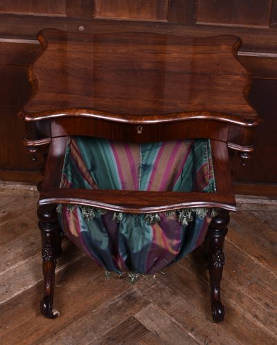 Victorian Rosewood Work Table SAI3632 - Image 7