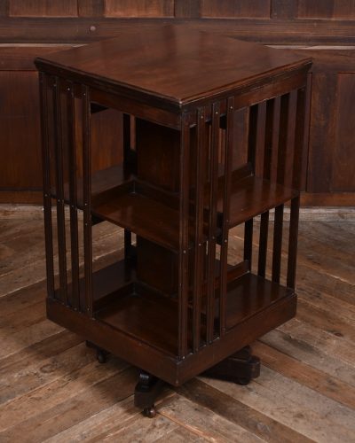 Edwardian Mahogany Revolving Bookcase SAI3634 - Image 4