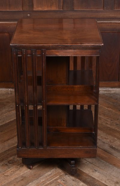 Edwardian Mahogany Revolving Bookcase SAI3634 - Image 5