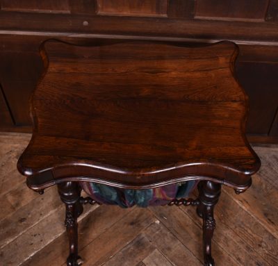 Victorian Rosewood Work Table SAI3632 - Image 9