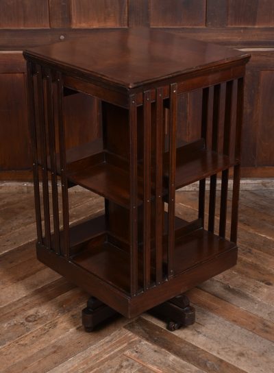 Edwardian Mahogany Revolving Bookcase SAI3634 - Image 7