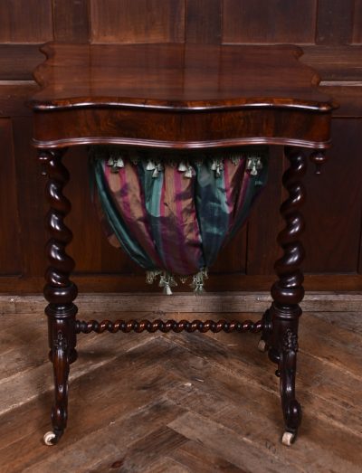 Victorian Rosewood Work Table SAI3632 - Image 11