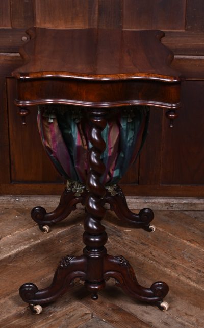 Victorian Rosewood Work Table SAI3632 - Image 12