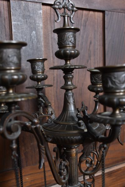 Pair Of French Bronze Candelabras SAI3701 - Image 9