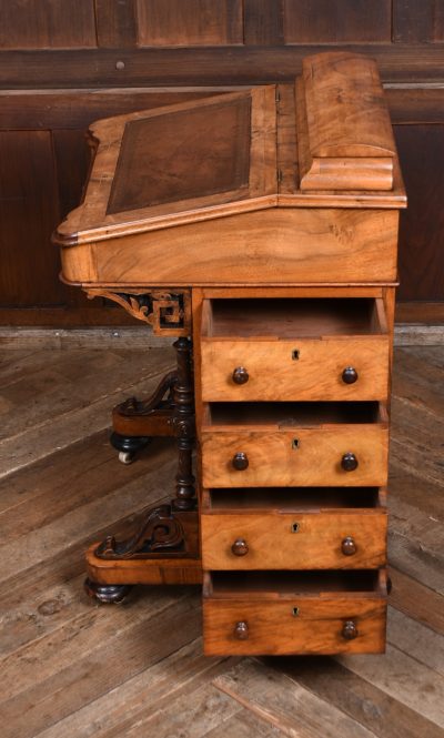 Victorian Walnut Davenport SAI3656 - Image 9