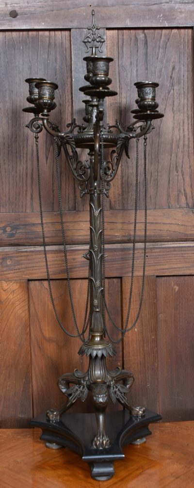 Pair Of French Bronze Candelabras SAI3701 - Image 11