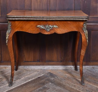 Victorian Marquetry Card Table SAI3702 - Image 2