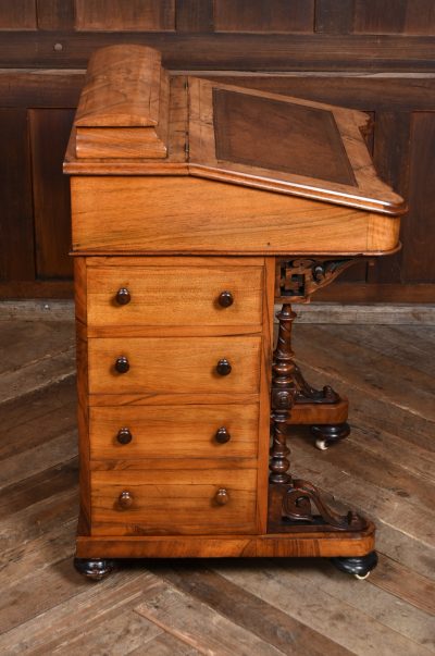 Victorian Walnut Davenport SAI3656 - Image 14